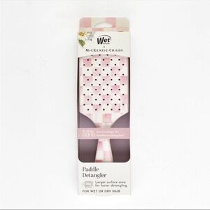 Mackenzie Childs x Goody Wet Brush Paddle Detangler - Pink and White